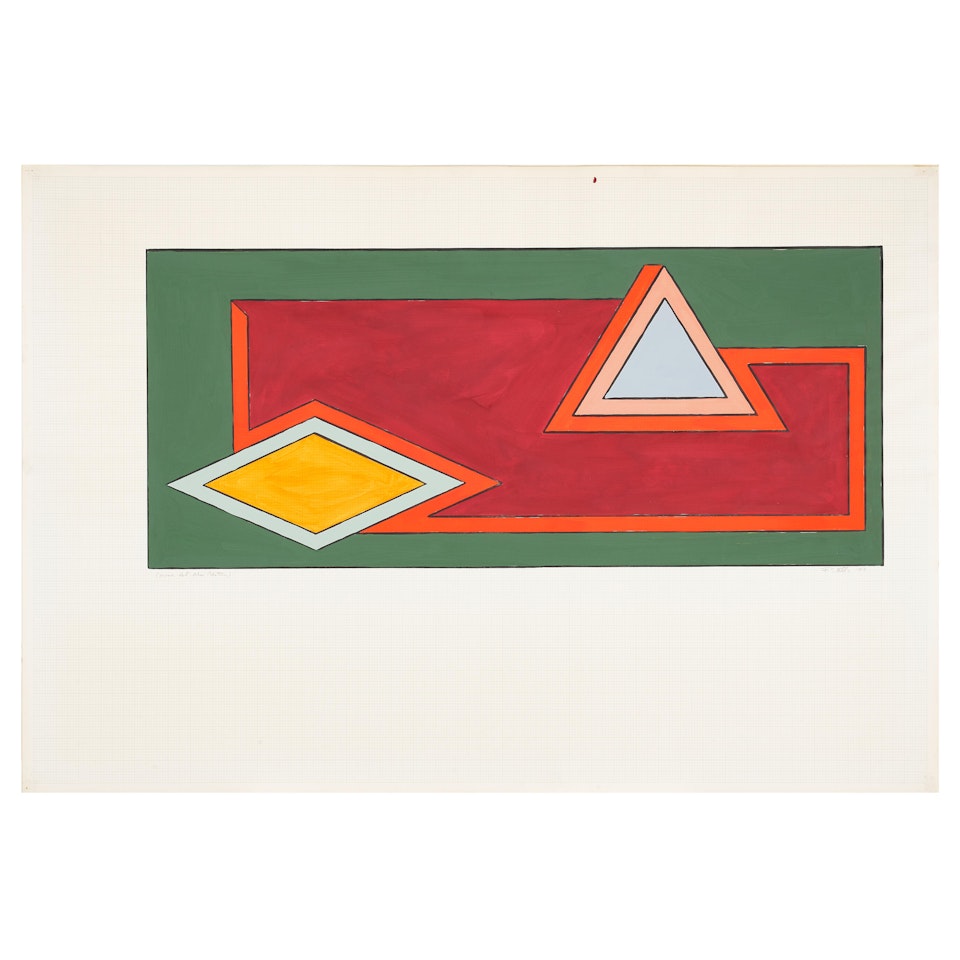 Corona del Mar (Sketch) by Frank Stella