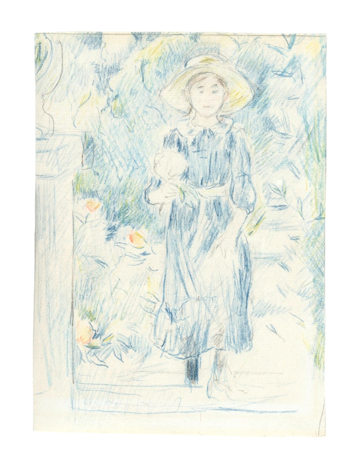 Jeune fille au chapeau by Berthe Morisot
