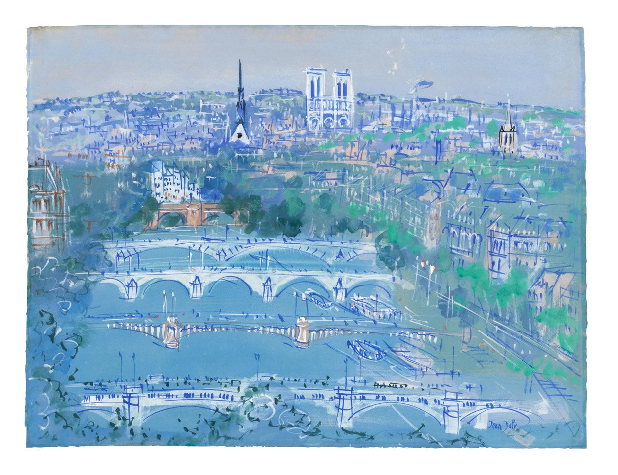 Ponts sur la Seine by Jean Dufy