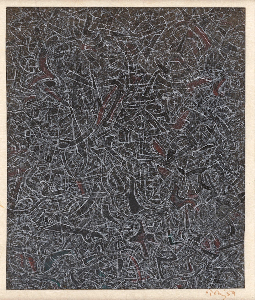 Space Script (Dark and Light) by Mark Tobey