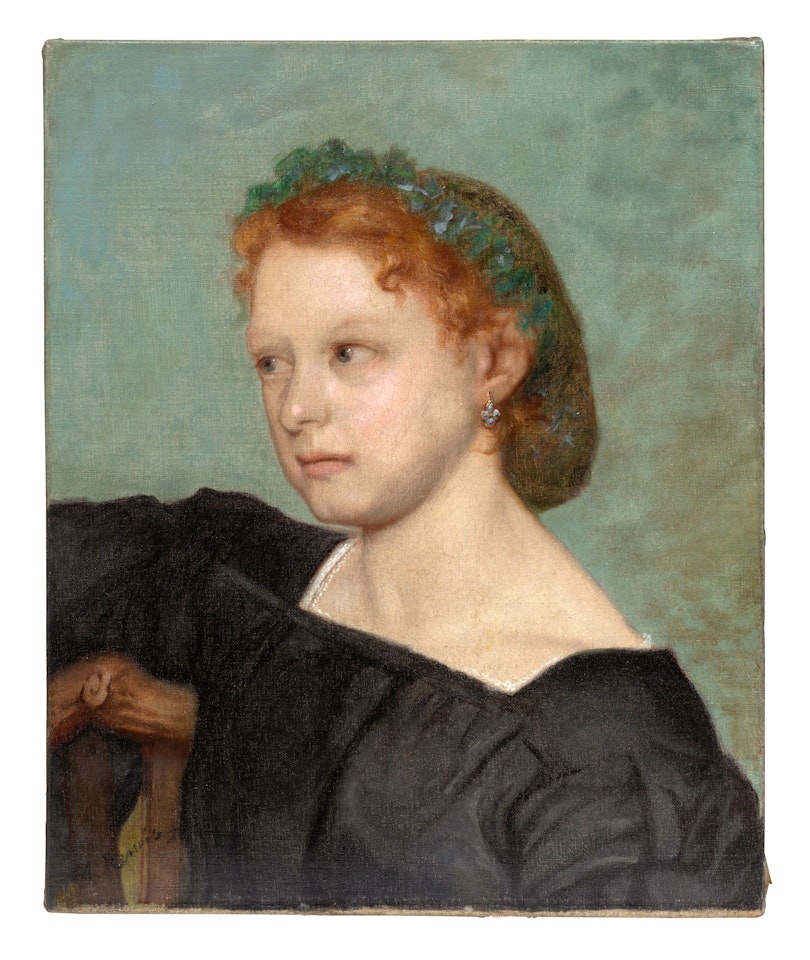 Portrait de femme - Berthe Poret by Pierre-Auguste Renoir