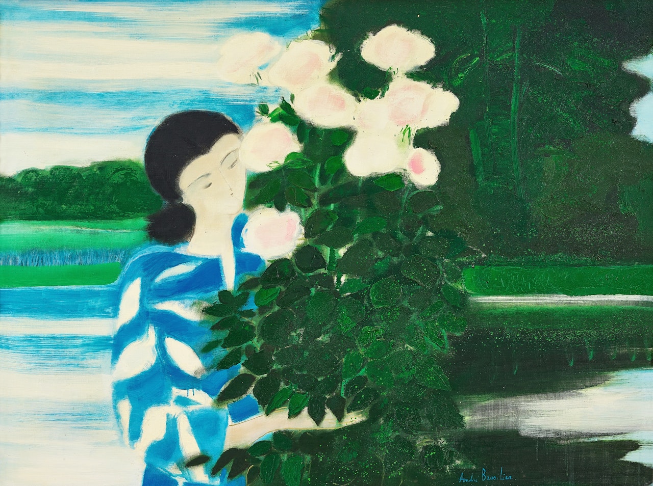 Les roses de Septembre by André Brasilier
