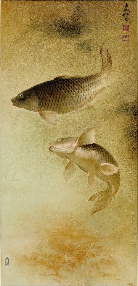 Pair of fish by Lee Man Fong