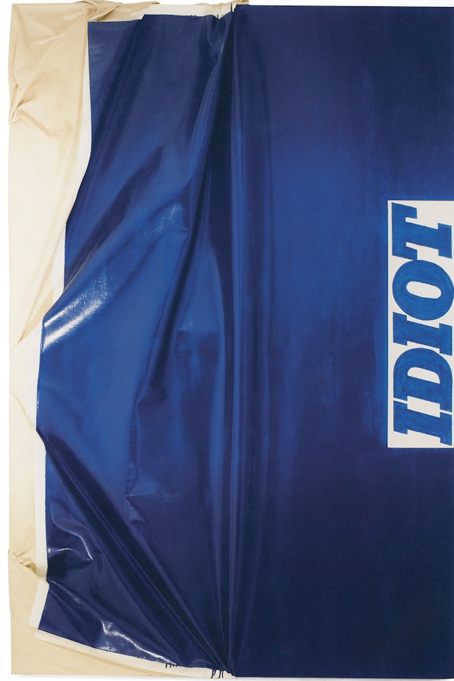 Blue Idiot by Steven Parrino