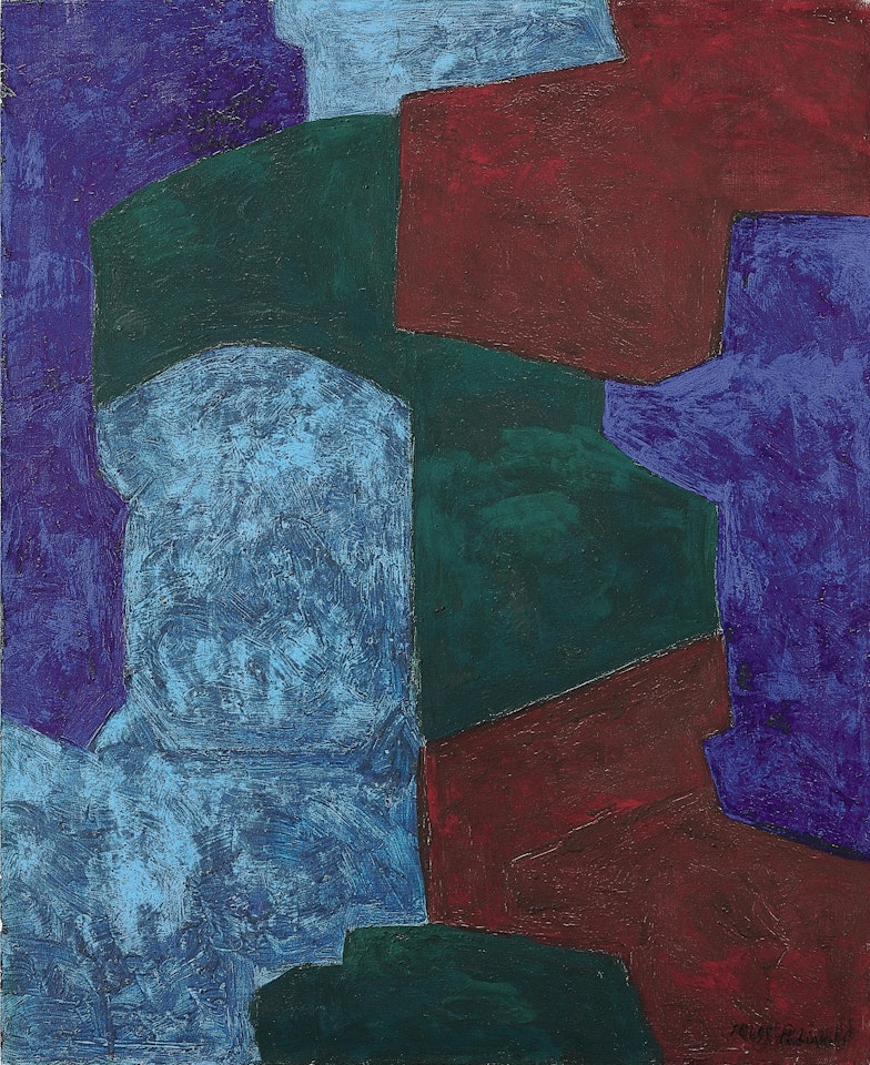 Composition en rouge bleu et vert by Serge Poliakoff