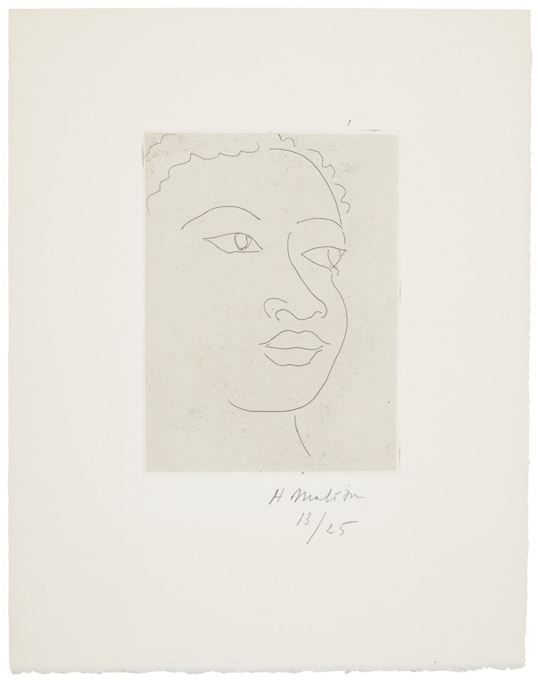 Martiniquaise: one plate by Henri Matisse