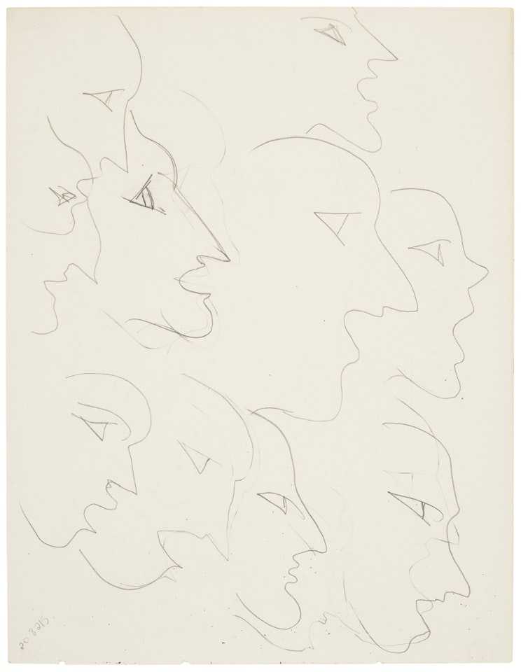 Etude de visages (recto); Etude de motifs (verso) by Henri Matisse