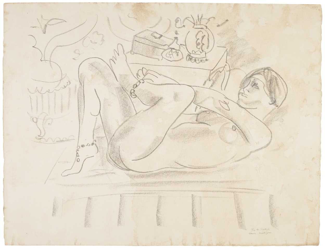 Nu, odalisque au coffret by Henri Matisse