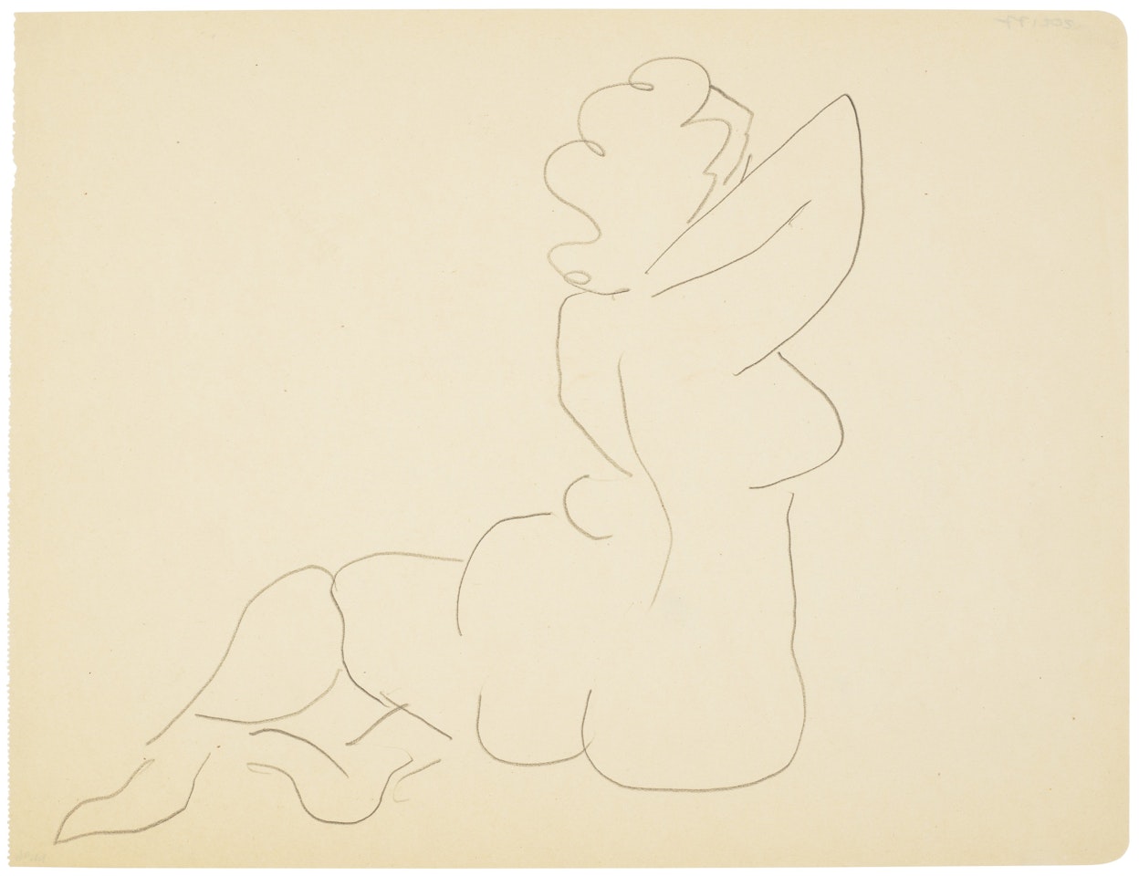 Nu assis de dos by Henri Matisse