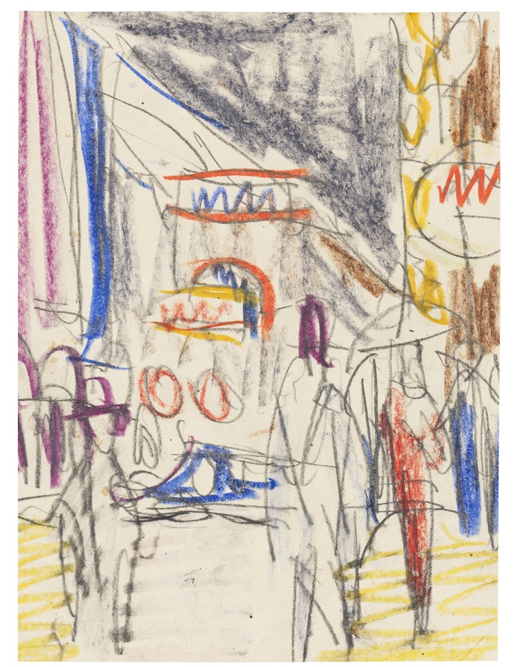Straßenszene (Berlin) by Ernst Ludwig Kirchner