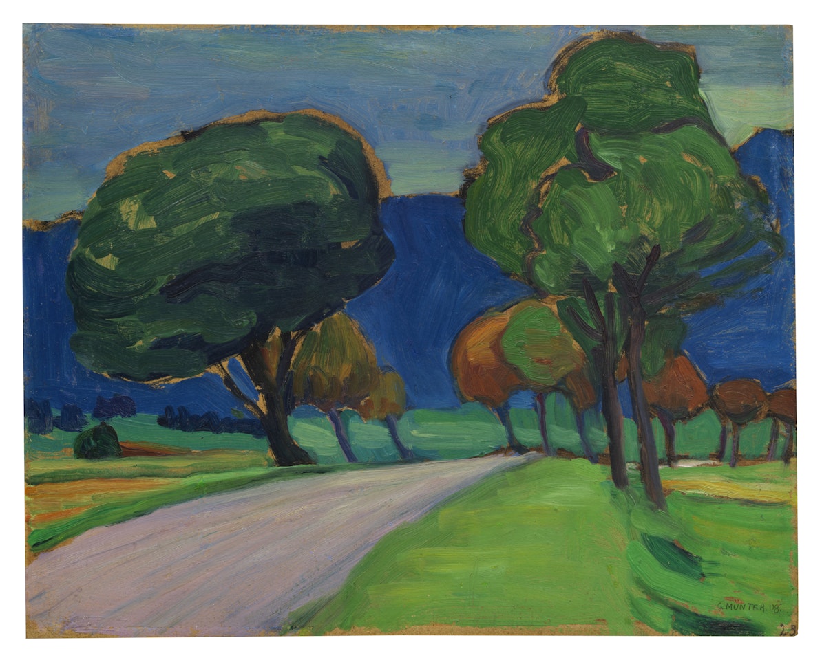 Straße nach Weilheim by Gabriele Münter