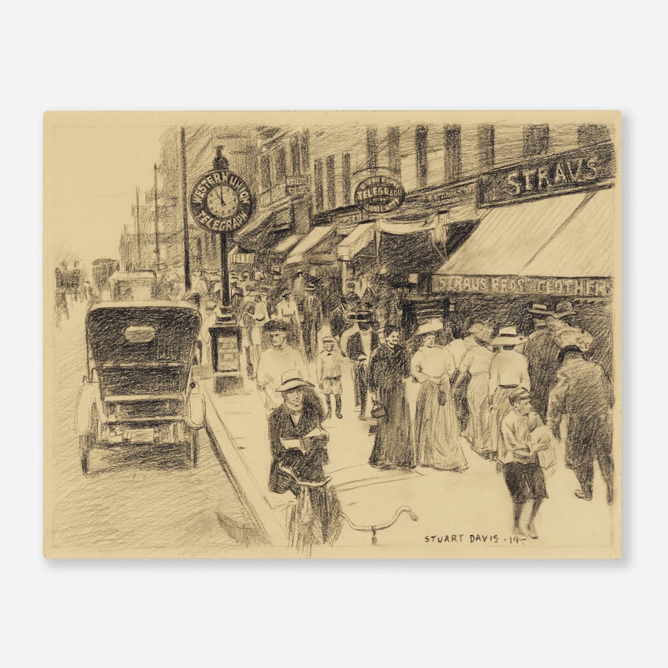 New York City Street Scene by Stuart Davis