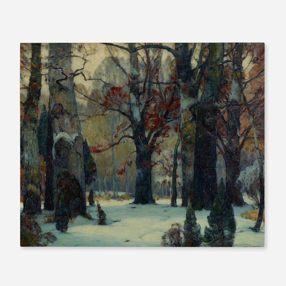 Snowy Aisles by John Fabian Carlson