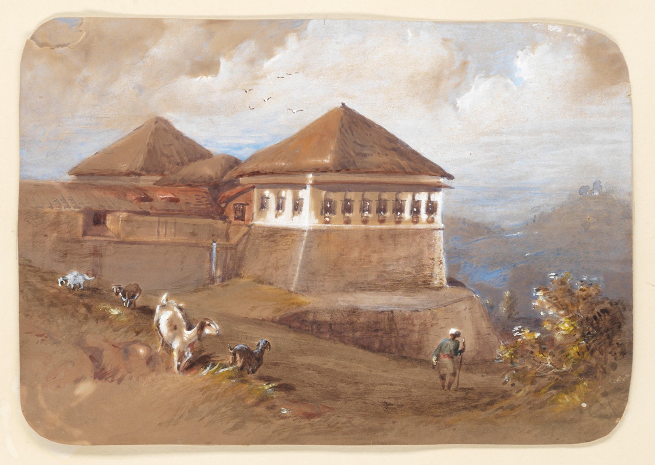 A view of Mercara Fort (Madikeri Fort) by English School