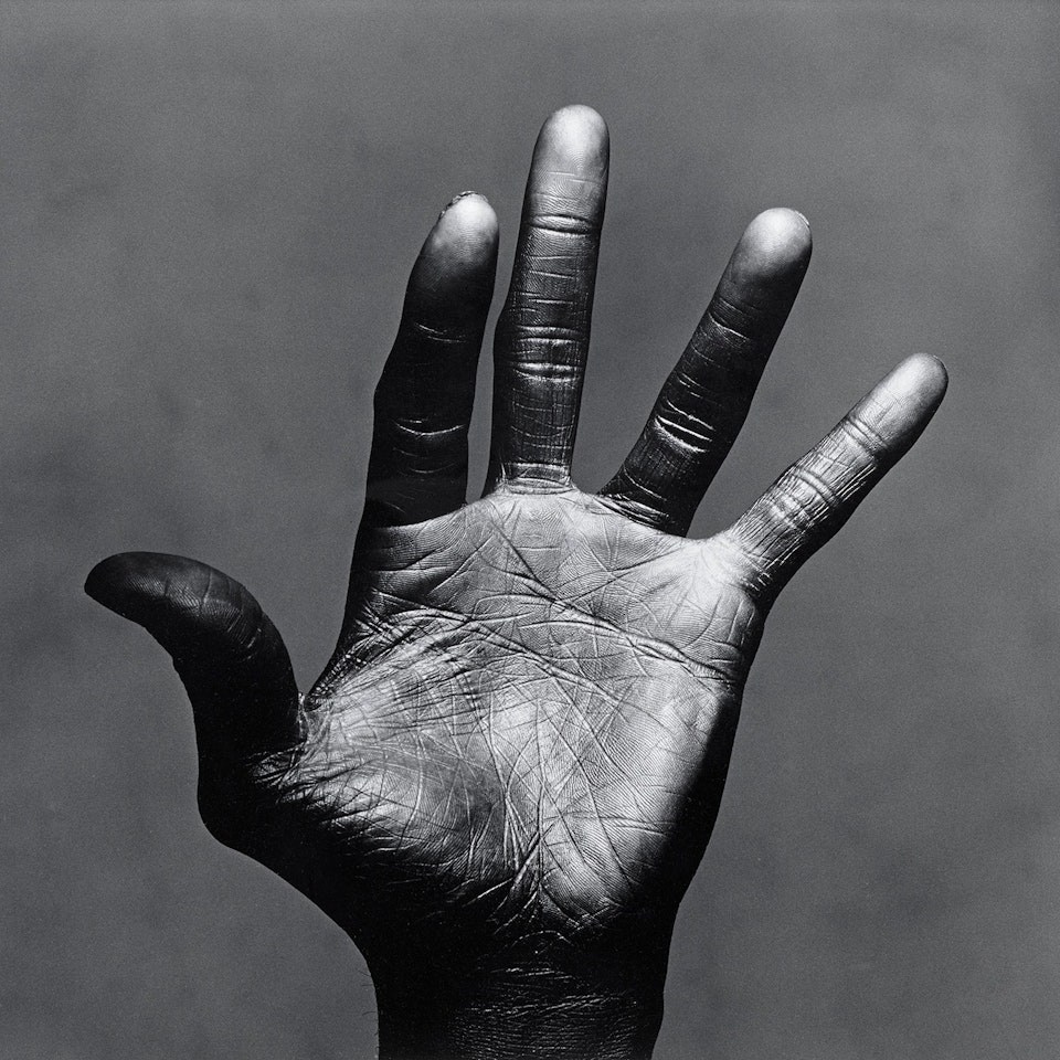 The Palm of Miles Davis, New York by Irving Penn