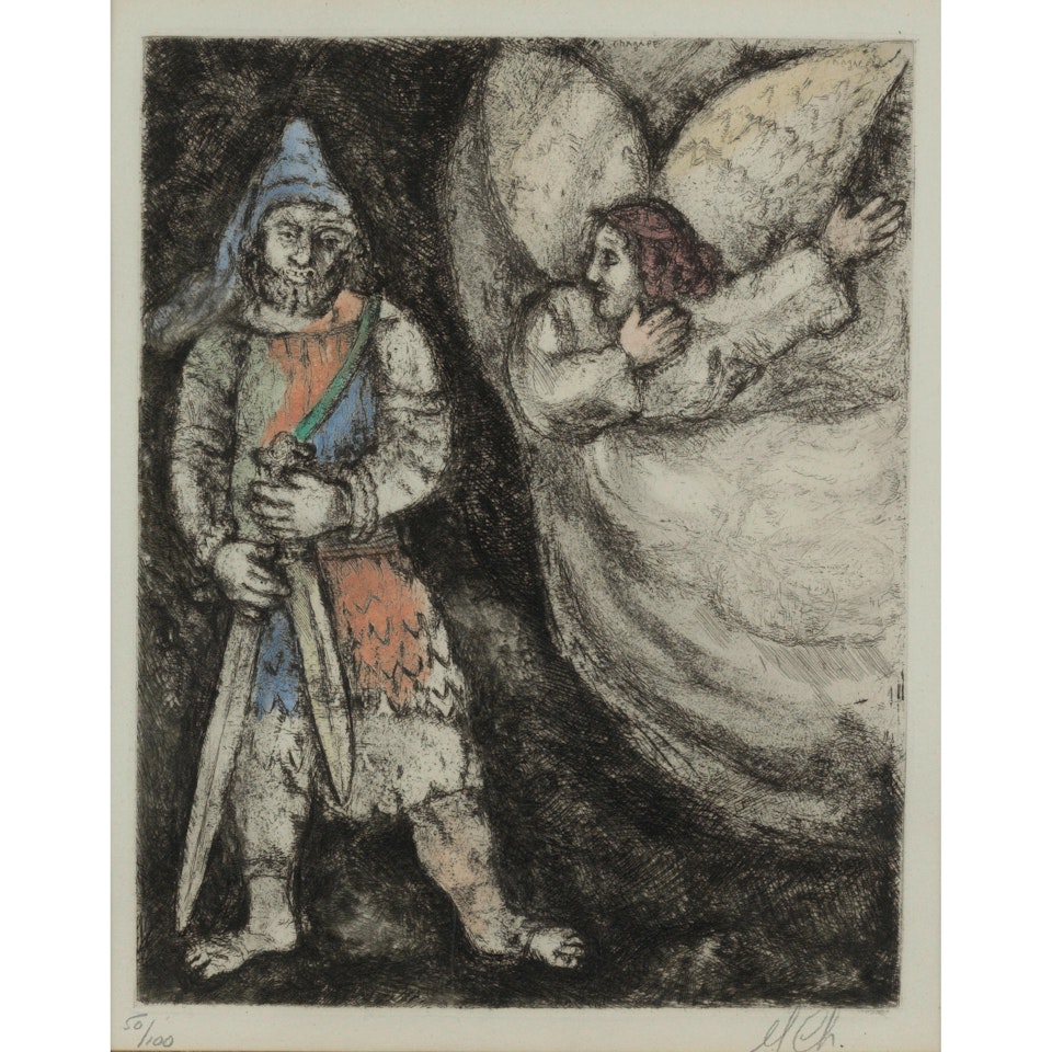 Passage du Jourdain, from La Bible (Vollard 241; Cramer bk. 30) by Marc Chagall