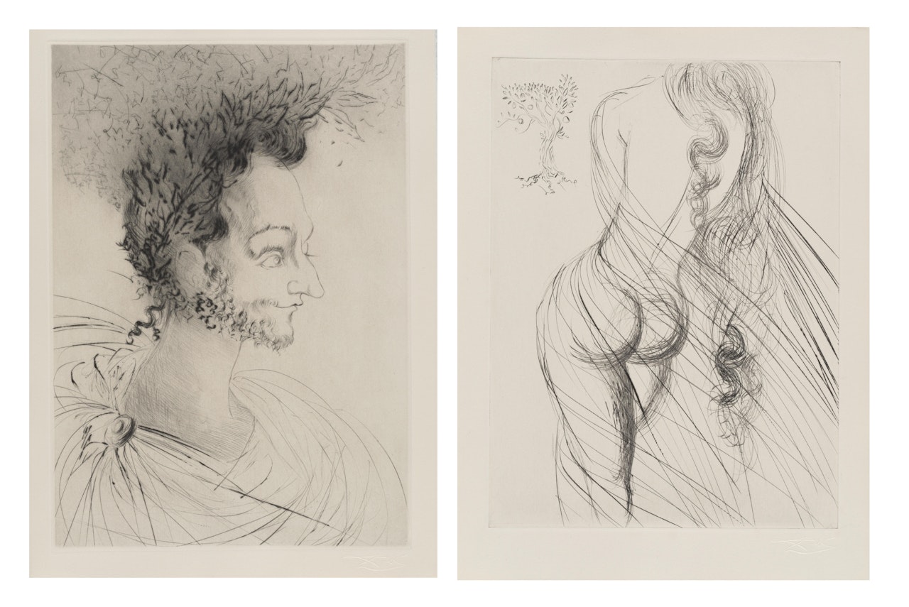 Les amours de Cassandre (18 works) (Field 68-2 A-J; Michler/Löpsinger 248-57) by Salvador Dali
