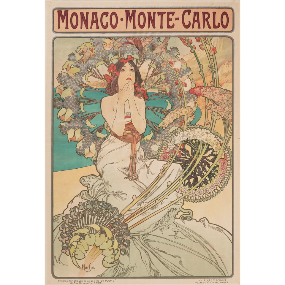 Monaco Monte Carlo (Rennert/Weill 31) by Alphonse Mucha