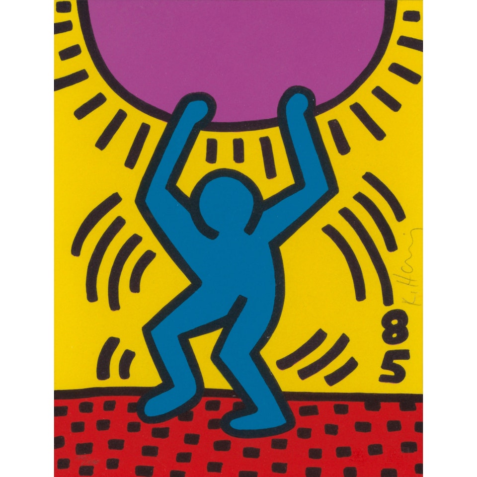 International Youth Year (Littmann p. 36-37) by Keith Haring
