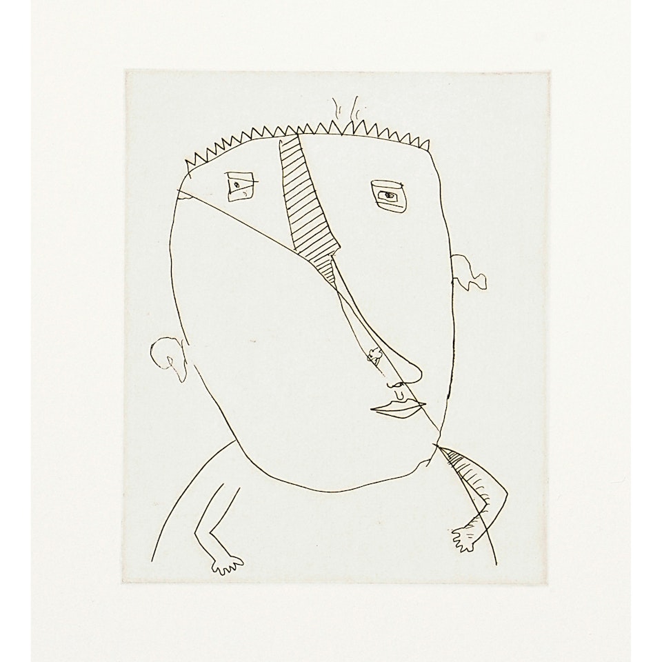 One Plate, from Untitled (Littmann p. 156) by Keith Haring