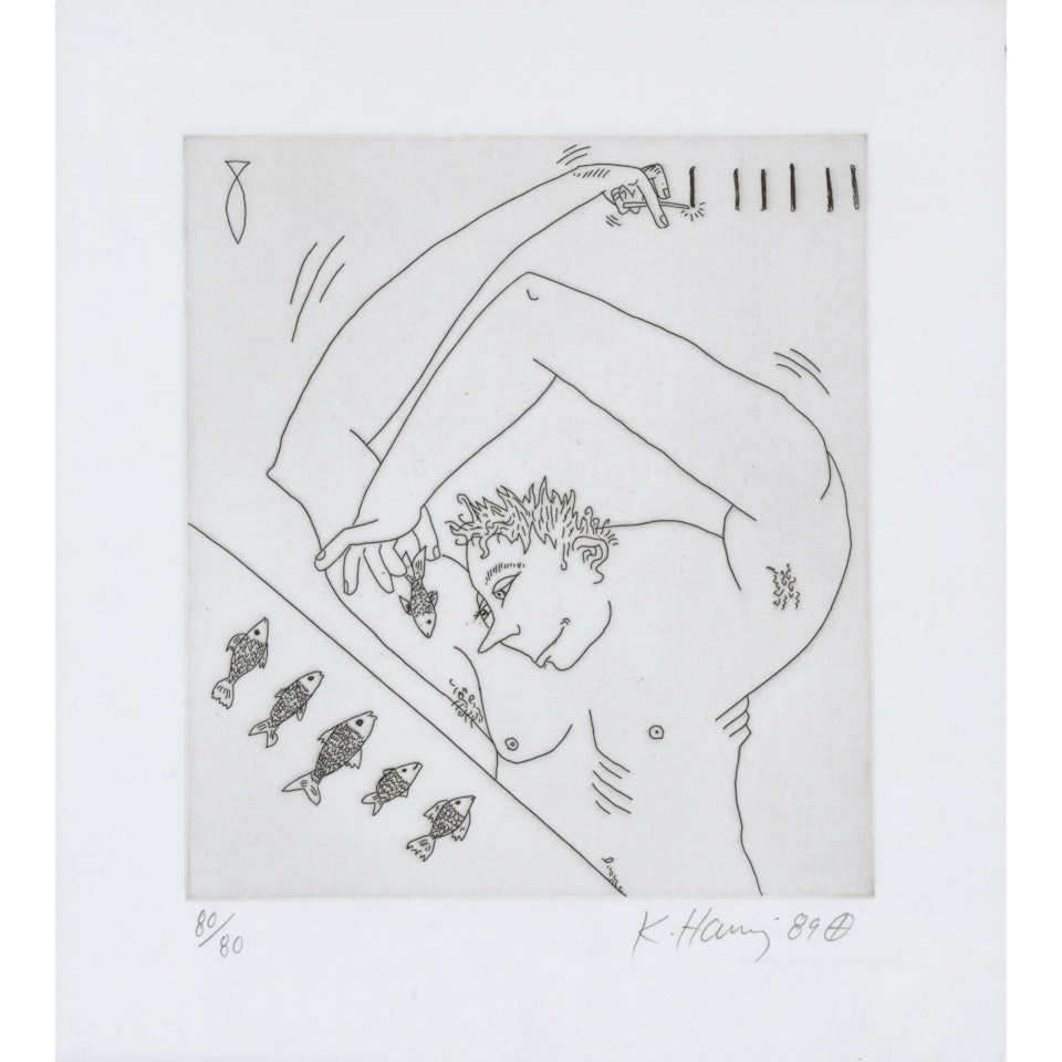 Untitled VII, from The Valley (Littmann p. 139) by Keith Haring