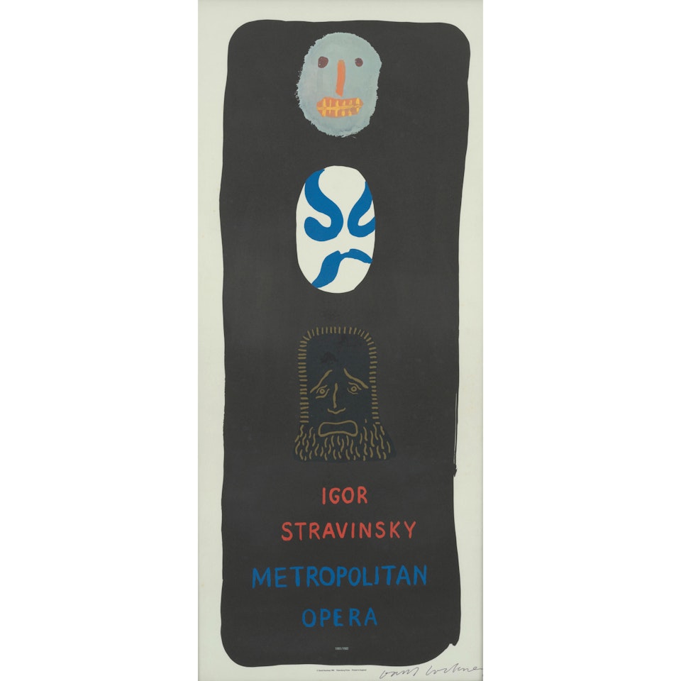 Igor Stravinsky: Metropolitan Opera (Baggott 104) by David Hockney
