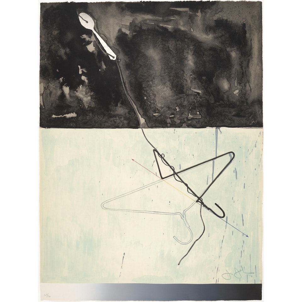 Coathanger and Spoon, from Fragments-According to What (Field 142; Gemini 290; Universal Limited Art Editions 96) by Jasper Johns