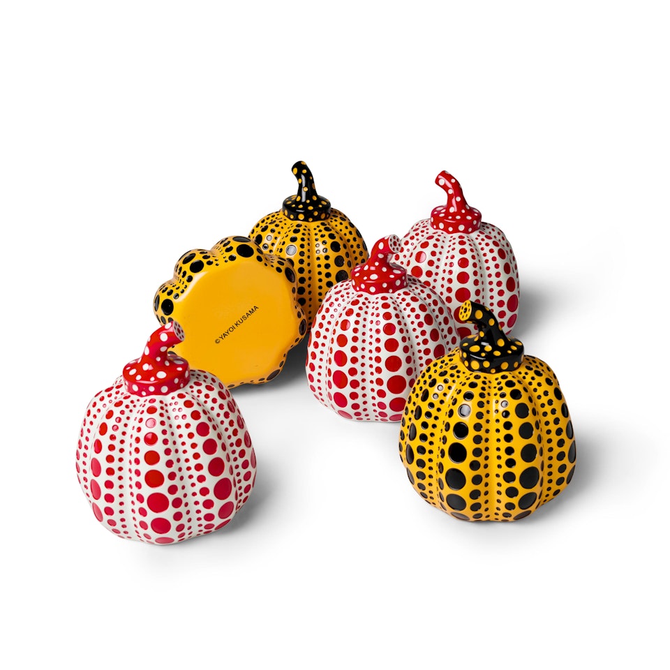 Pumpkins (6 works) by Yayoi Kusama