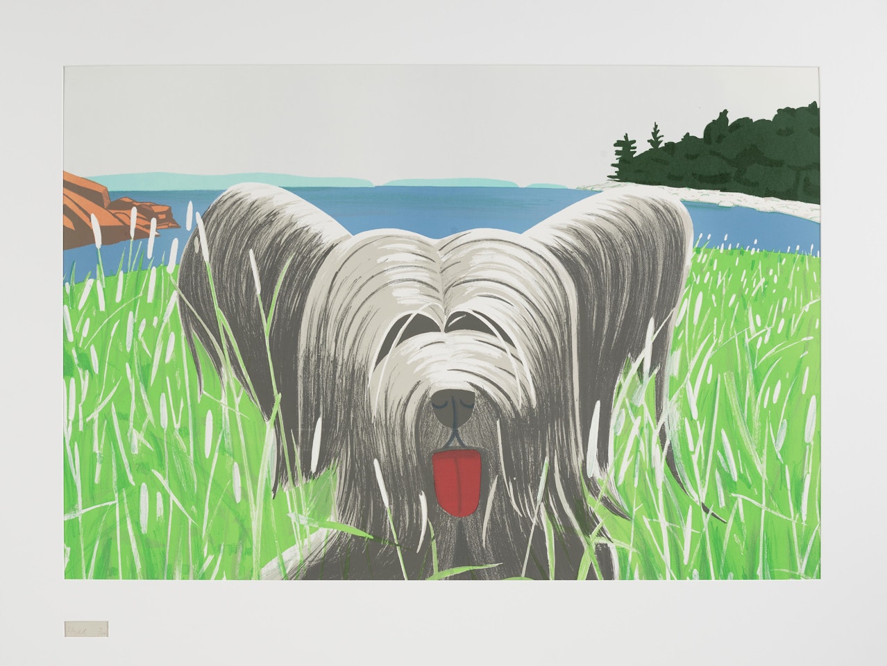 Dog at Duck Trap (Maravell 82) by Alex Katz