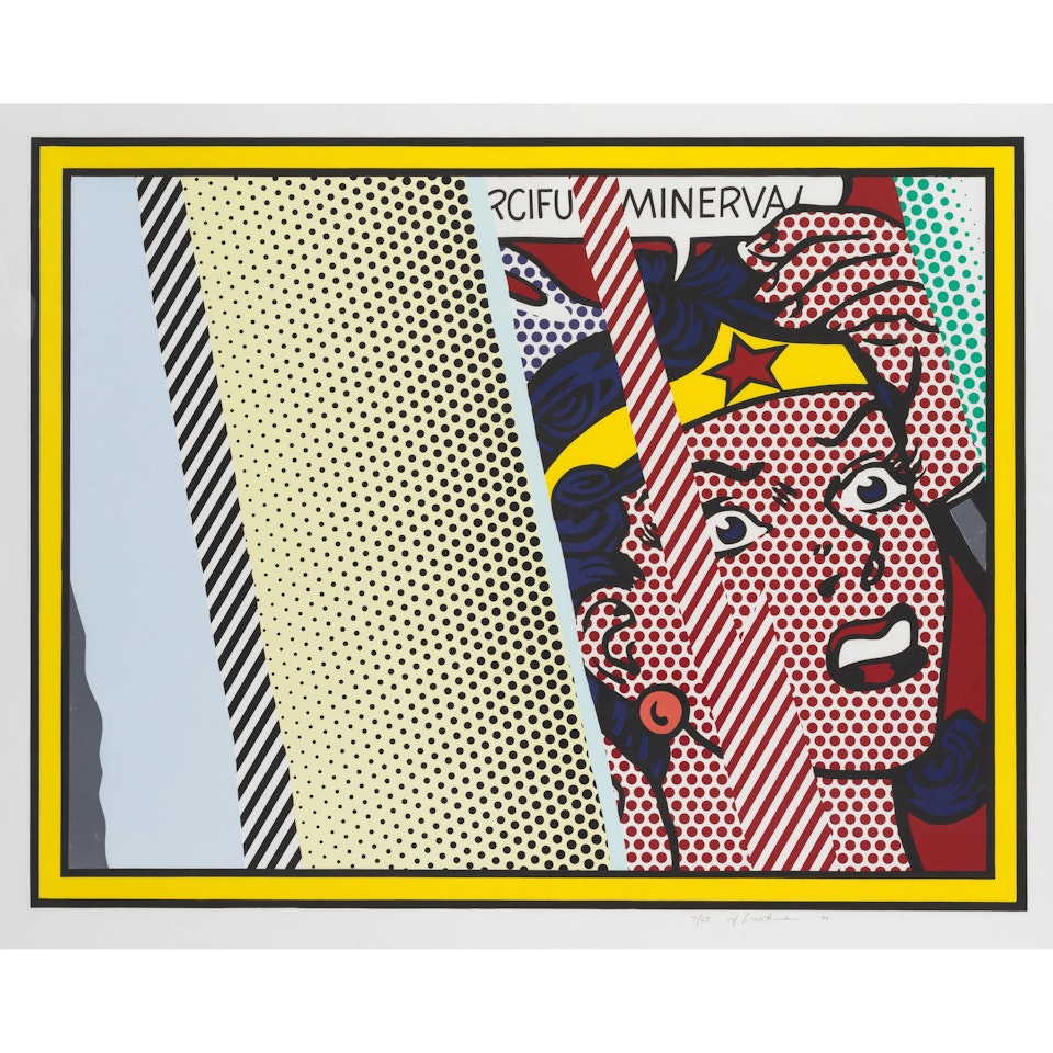 Reflections on Minerva, from Reflections Series (Corlett 244) by Roy Lichtenstein