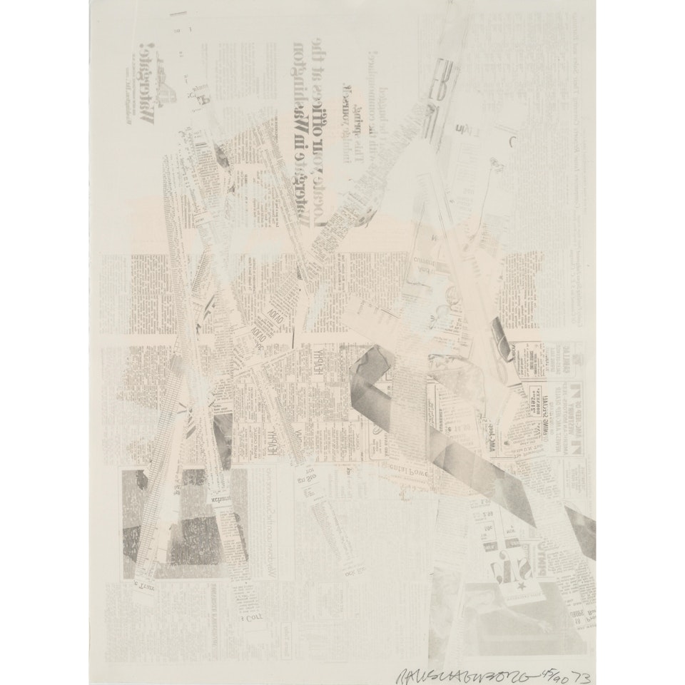 Untitled, from Homage to Picasso by Robert Rauschenberg