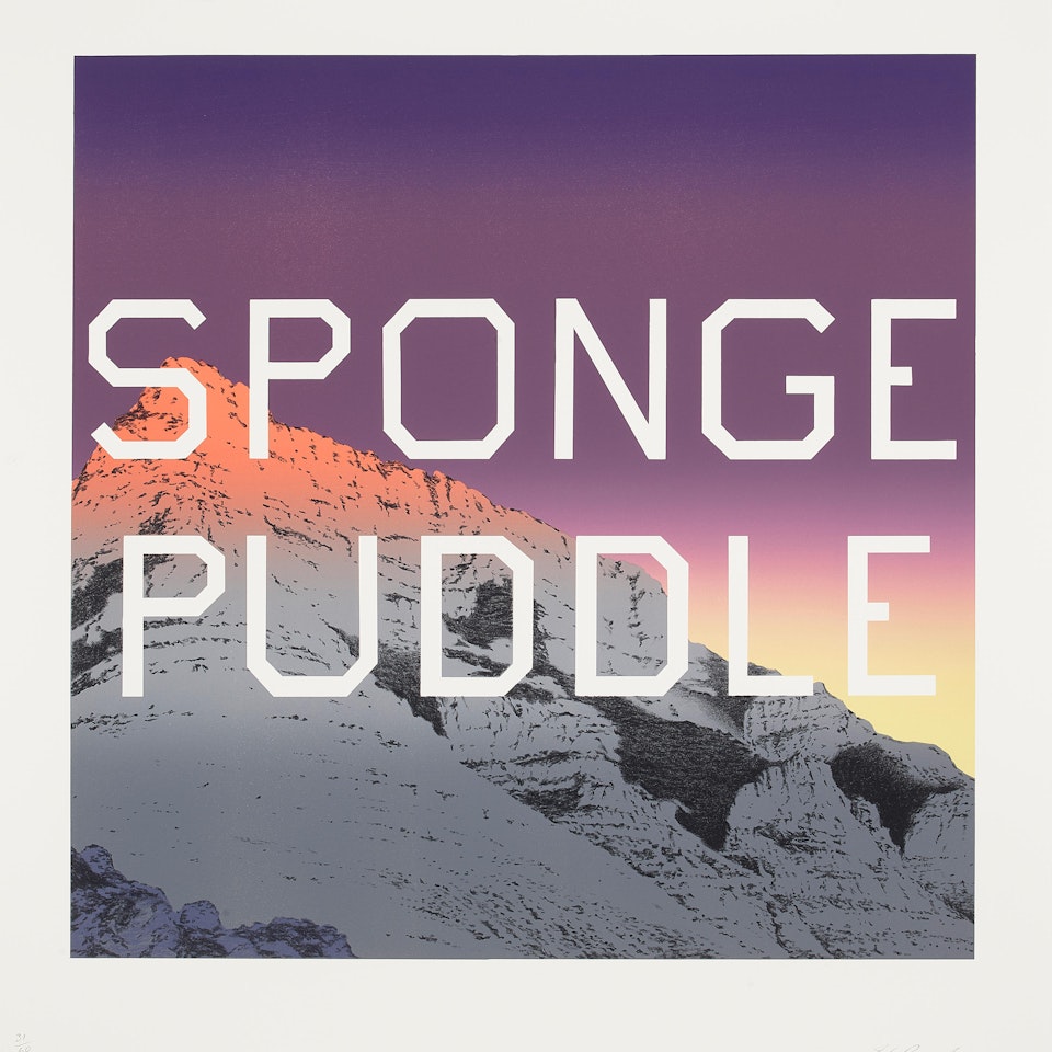 Sponge Puddle by Ed Ruscha