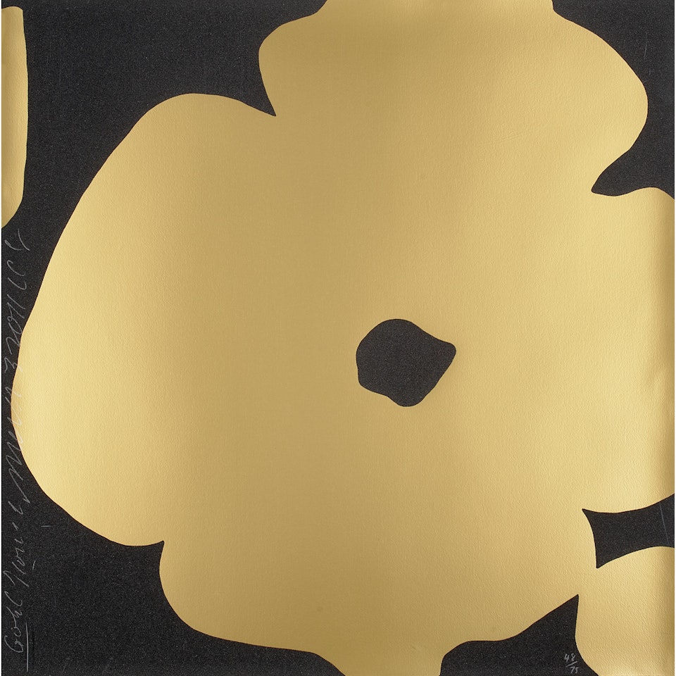Gold Flowers by Donald Sultan