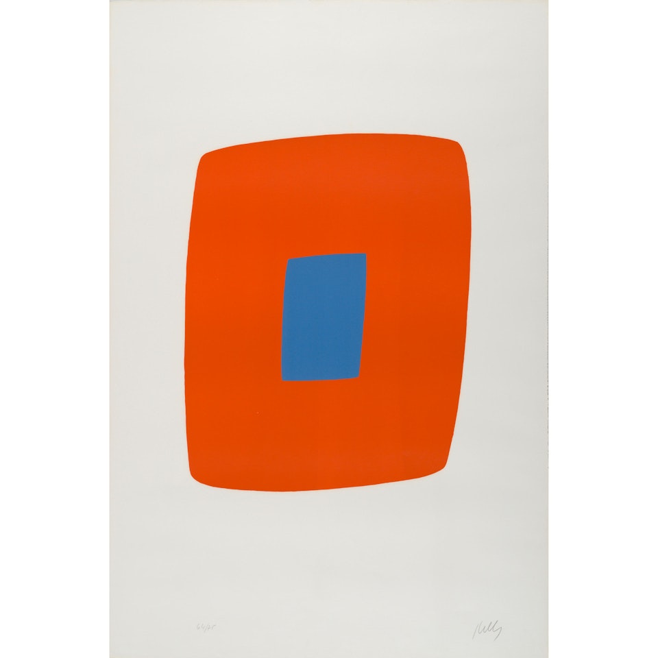 Orange with Blue (Axsom 12) by Ellsworth Kelly
