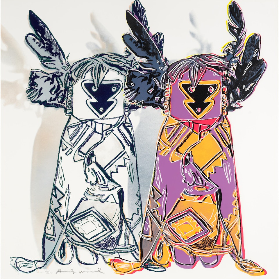 Kachina Dolls, from Cowboys and Indians (Feldman & Schellmann II.381) by Andy Warhol