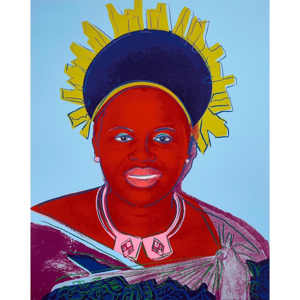 Queen Ntombi Twala, from Reigning Queens (Feldman & Schellmann IIB.346) by Andy Warhol