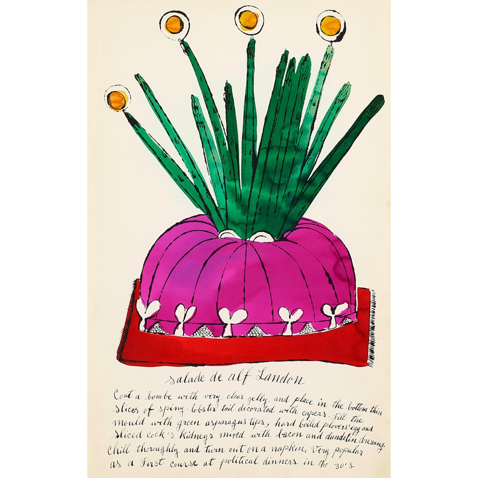 Salade de Alf Landon, from Wild Raspberries (Feldman & Schellmann IV.126A) by Andy Warhol