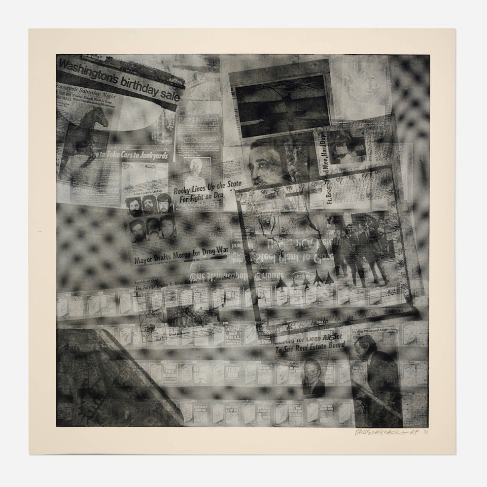 Surface Series 47 (from the Currents series) by Robert Rauschenberg