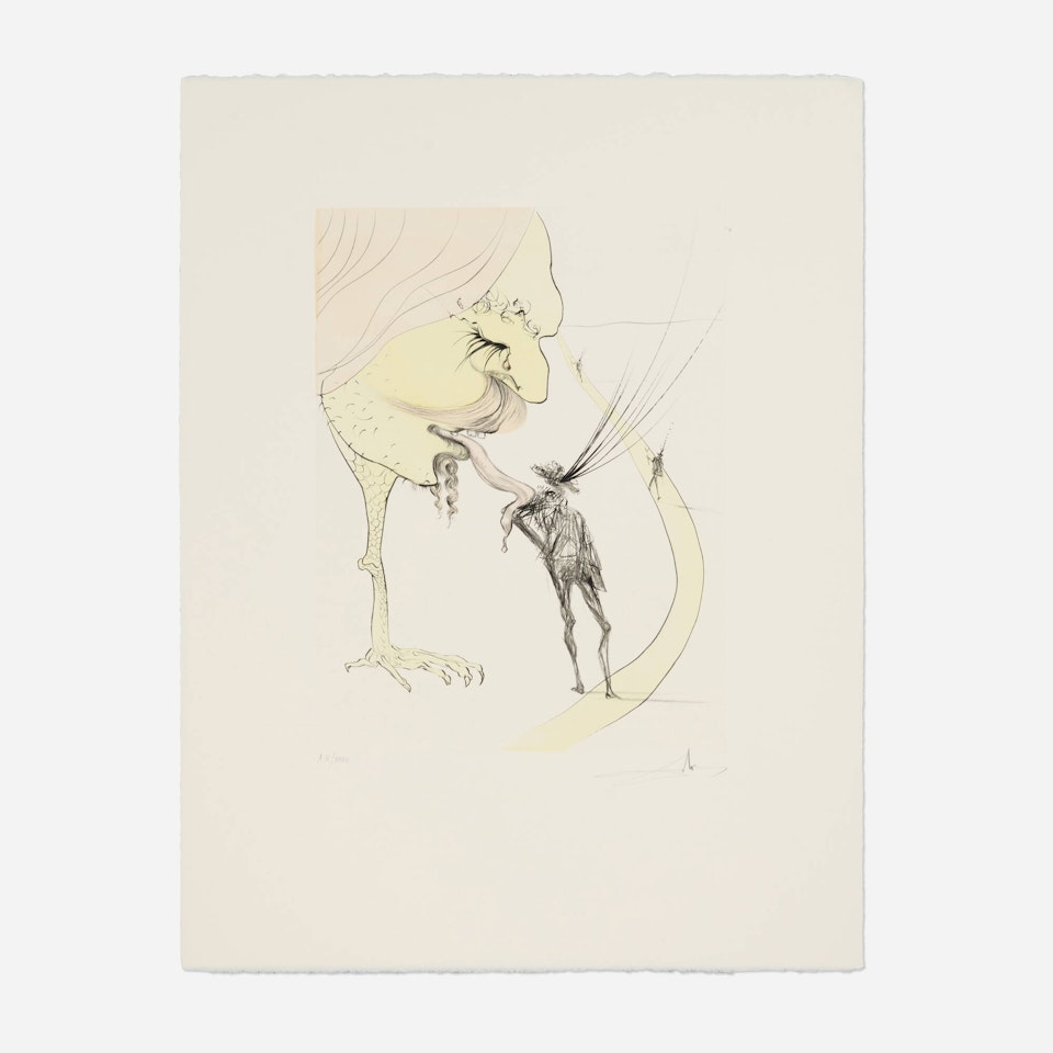 Picasso: un billet pour la gloire (from the After 50 Years of Surrealism portfolio) by Salvador Dali