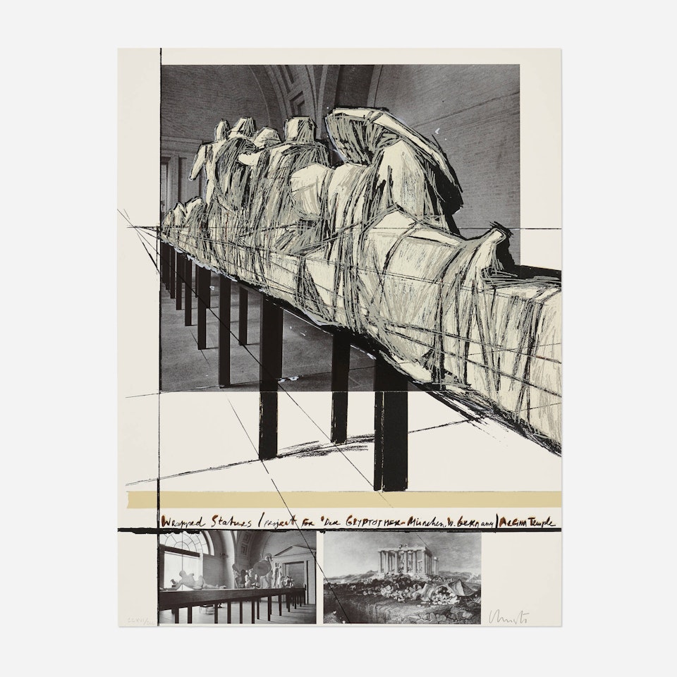 Wrapped Statues (Project for Die Glyptothek, München) by Christo