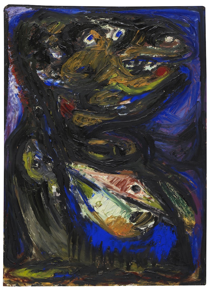 Saaret vilddyr (Wounded Beast I); a letter to by Asger Jorn