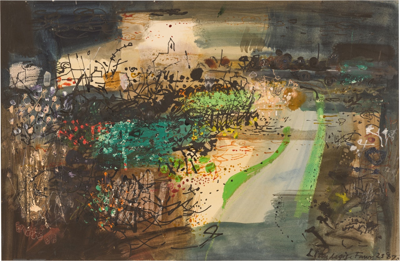 Near St David"s Pembrokeshire (Llangynin Fawr) by John Piper