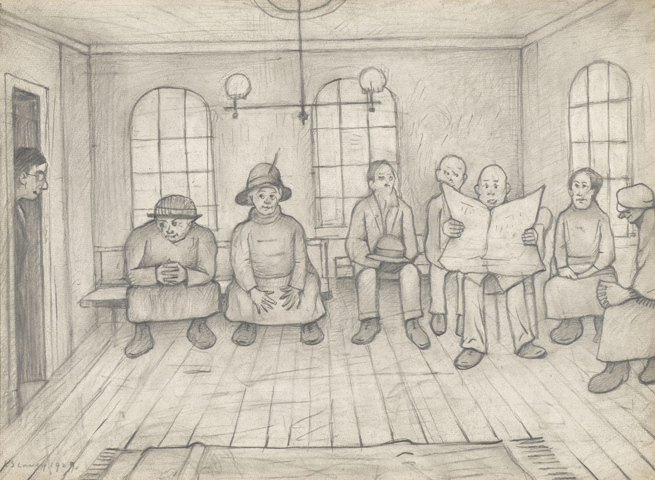 The Waiting Room by Laurence Stephen Lowry