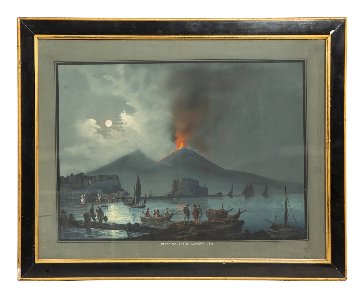 The Volcano Eruption of 14 January 1871 by Neapolitan School