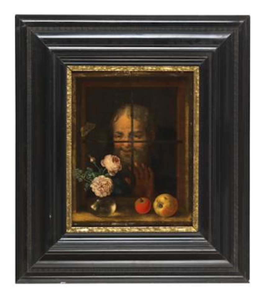 Bearded man by the window by Netherlandish School