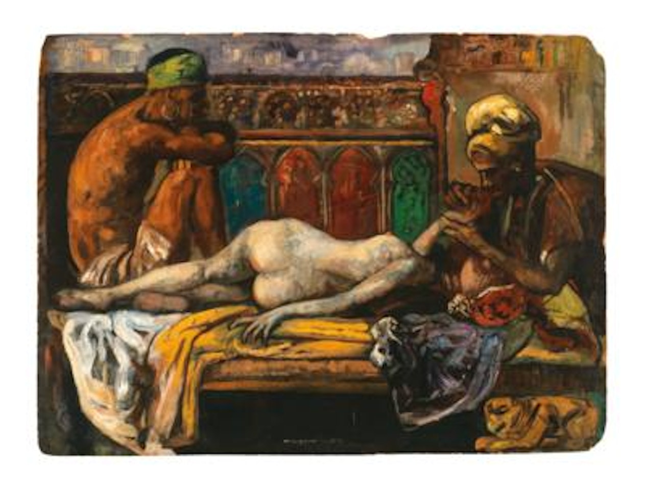 Im Bade by Gyula Tornai