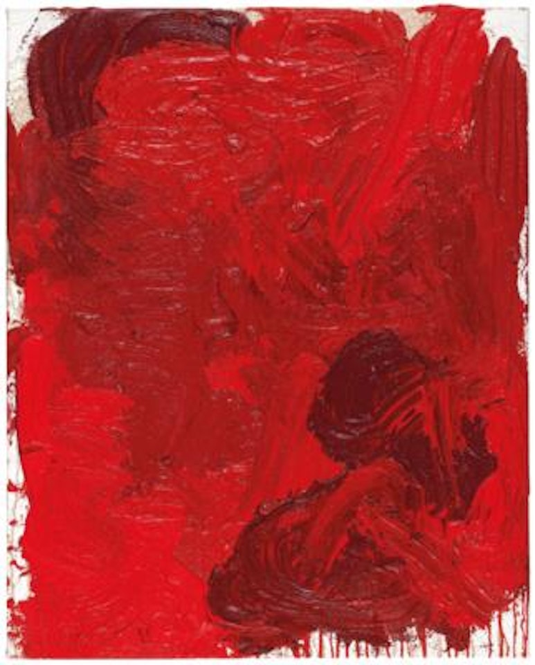 Splatter painting with impasto painting by Hermann Nitsch