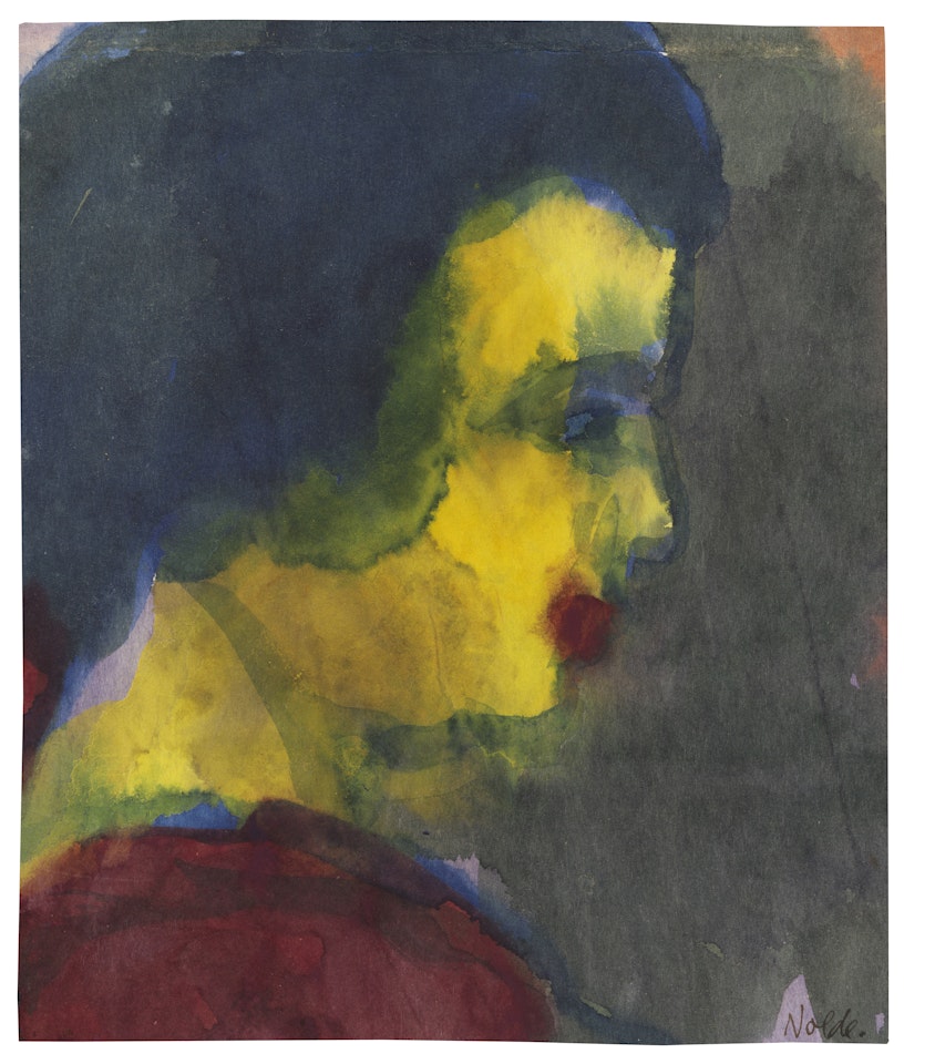 Mädchenkopf by Emil Nolde