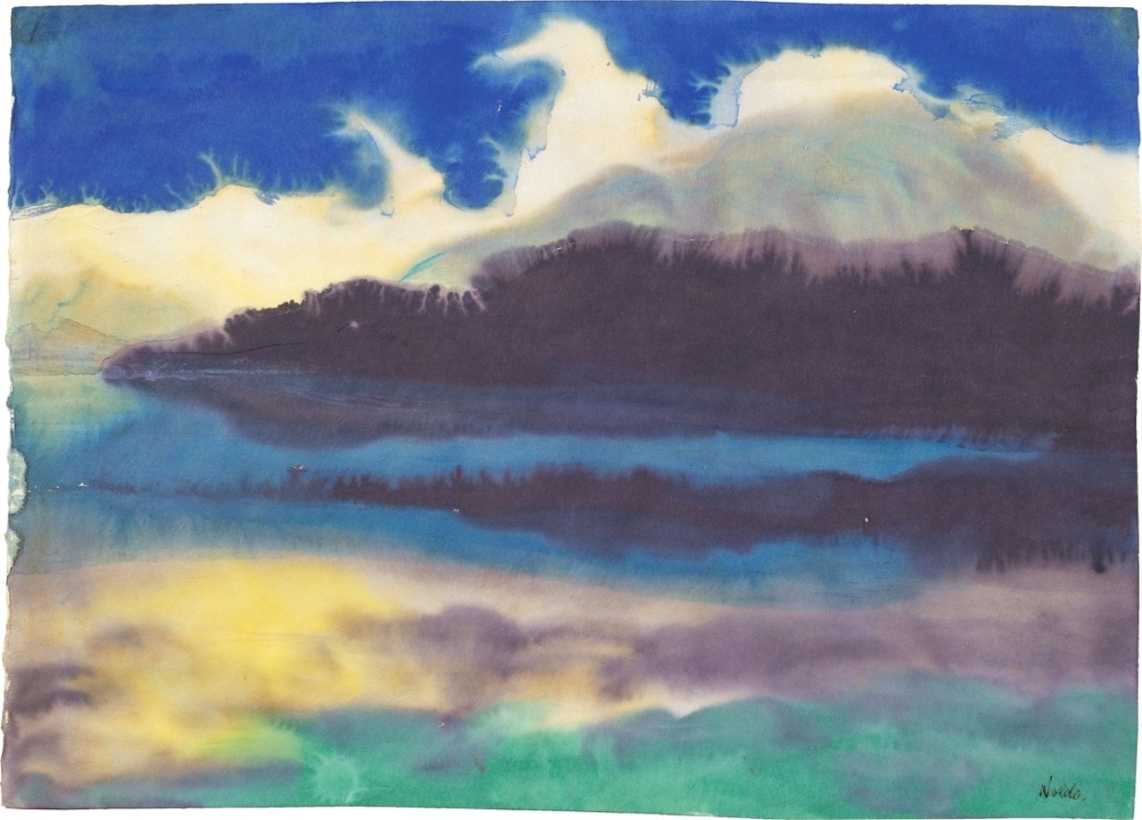 ”Bergsee” (Switzerland). by Emil Nolde