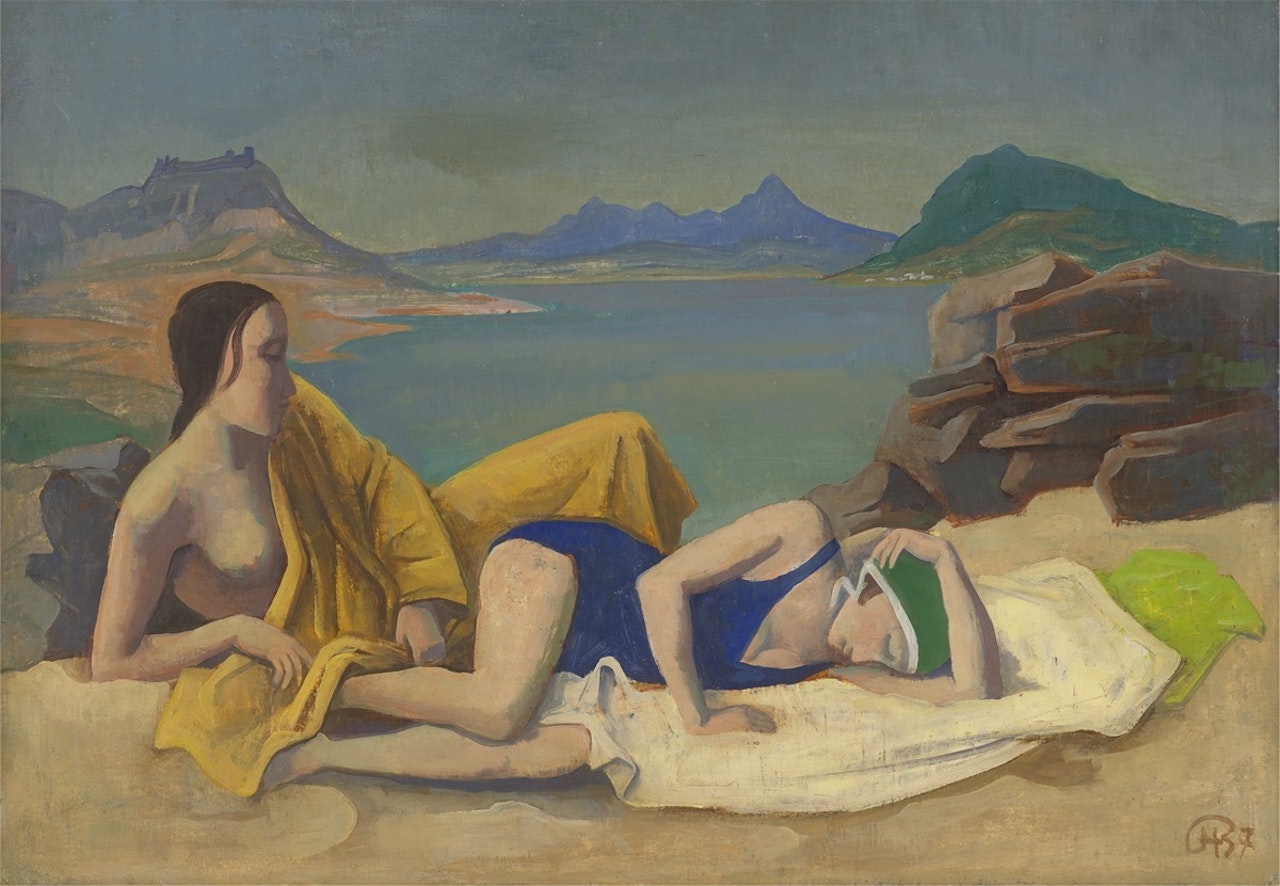 ”Badende am See” by Karl Hofer